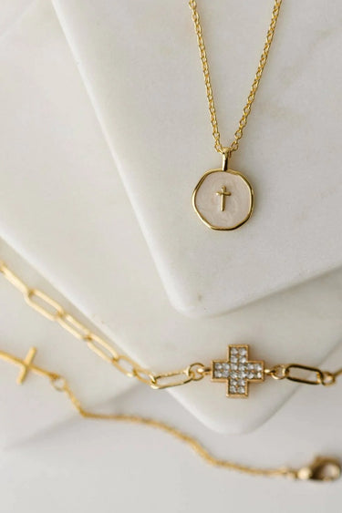 Emily Necklace with Cross Pendant
